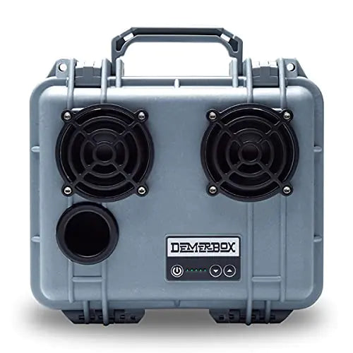 DemerBox: Waterproof Portable and Rugged Outdoor Bluetooth Speakers. Loud Sound Deep Bass 40+ hr Battery Life Dry Box + USB Charging Multi-Pairing Party Mode. Built to Last (Jetport Silver DB2)