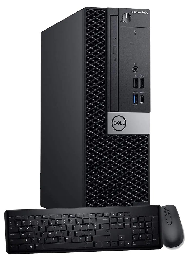 Dell OptiPlex 7070 SFF Desktop Computer Intel Hexa Core i7-8700 3.20GHz 16GB DDR4 RAM 1TB NVMe M.2 SSD Windows 11 Pro Wireless Keyboard & Mouse
