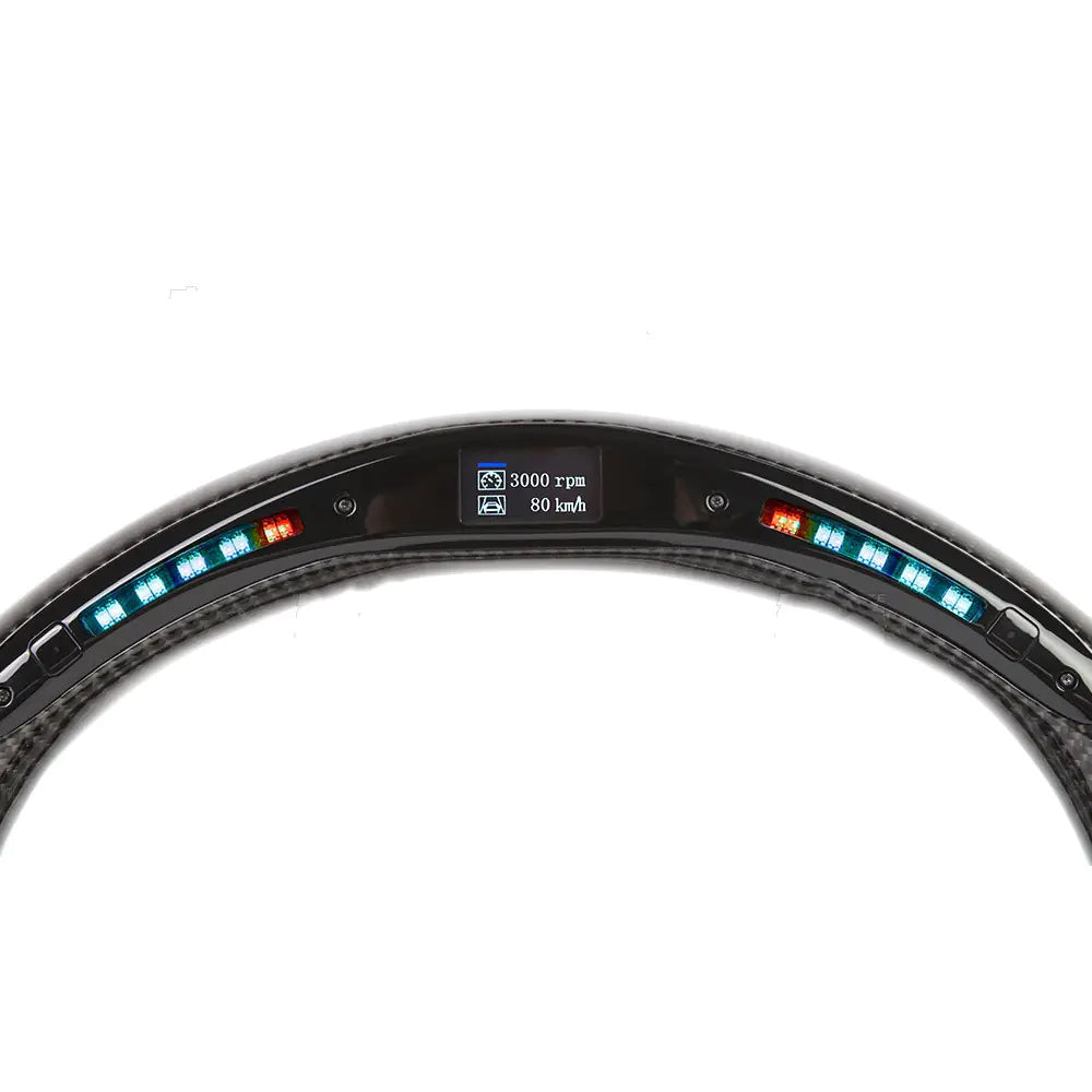 Carbon Fiber LED Sports Steering Wheel