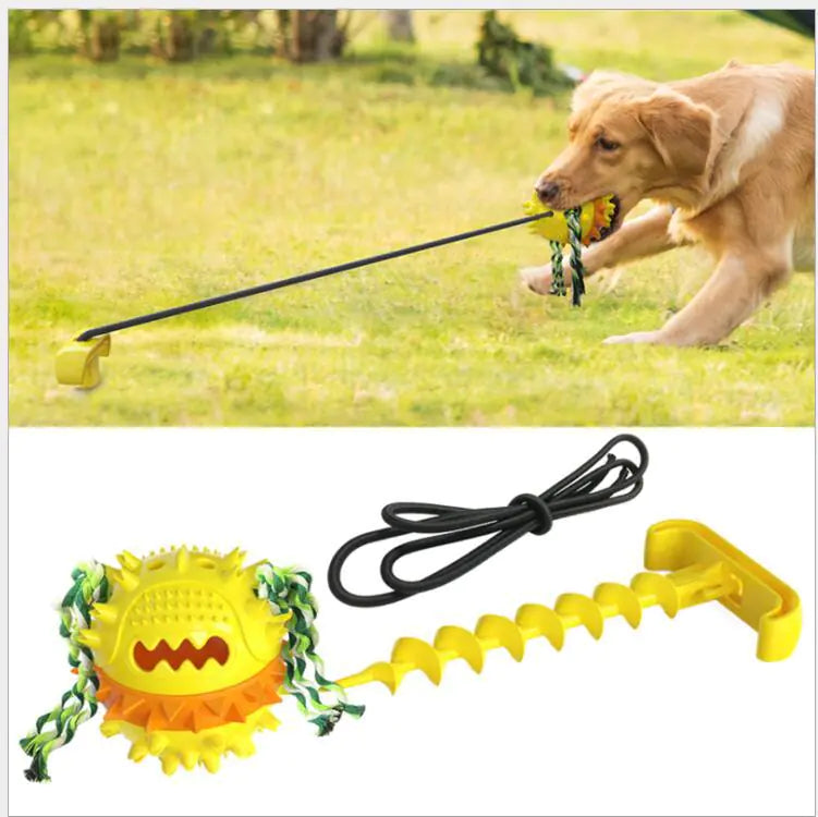 Dog Teething Bite Resistant Outdoor Rope Ball Toy