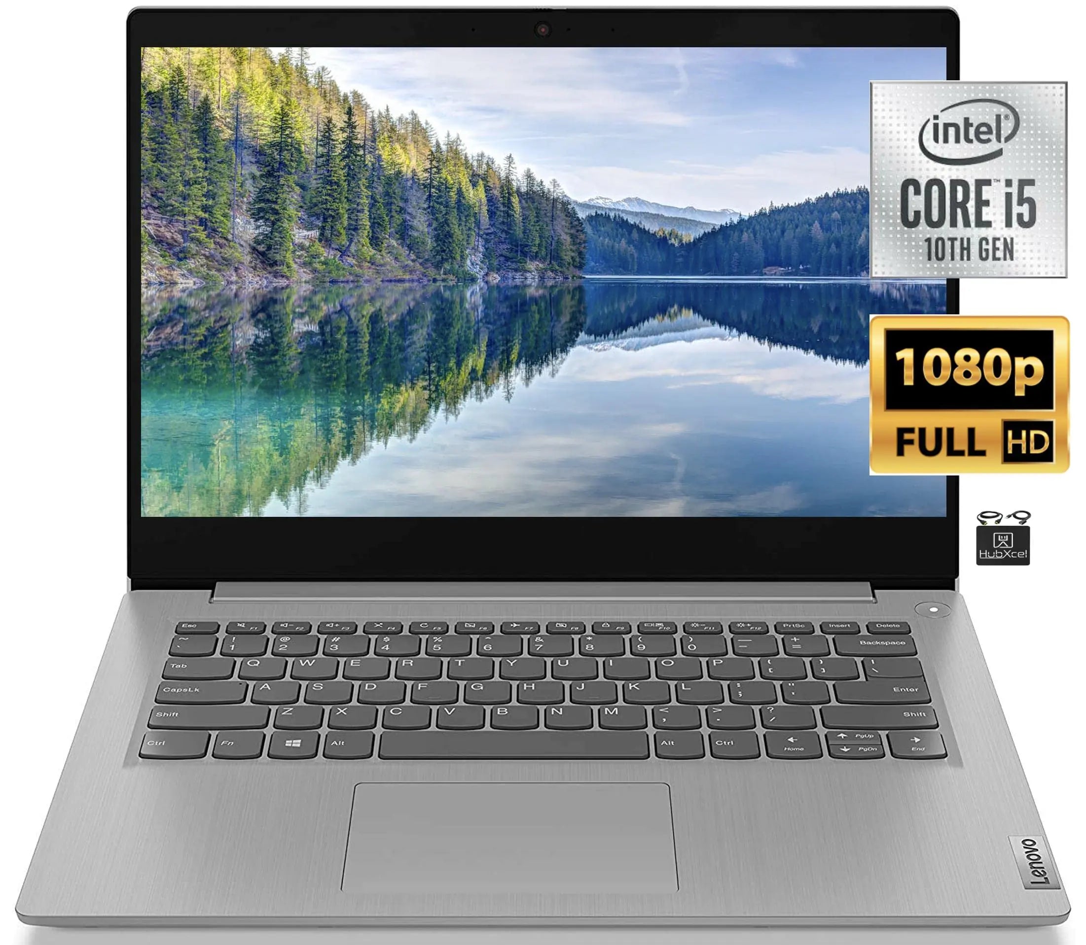 2022 Lenovo IdeaPad 14" FHD IPS Laptop Computer Intel Core i5-10210U Quad Core Up to 4.2 GHz 8GB RAM 512GB PCIe SSD UHD Graphics Bluetooth HDMI Webcam Windows 11+HubxcelCables
