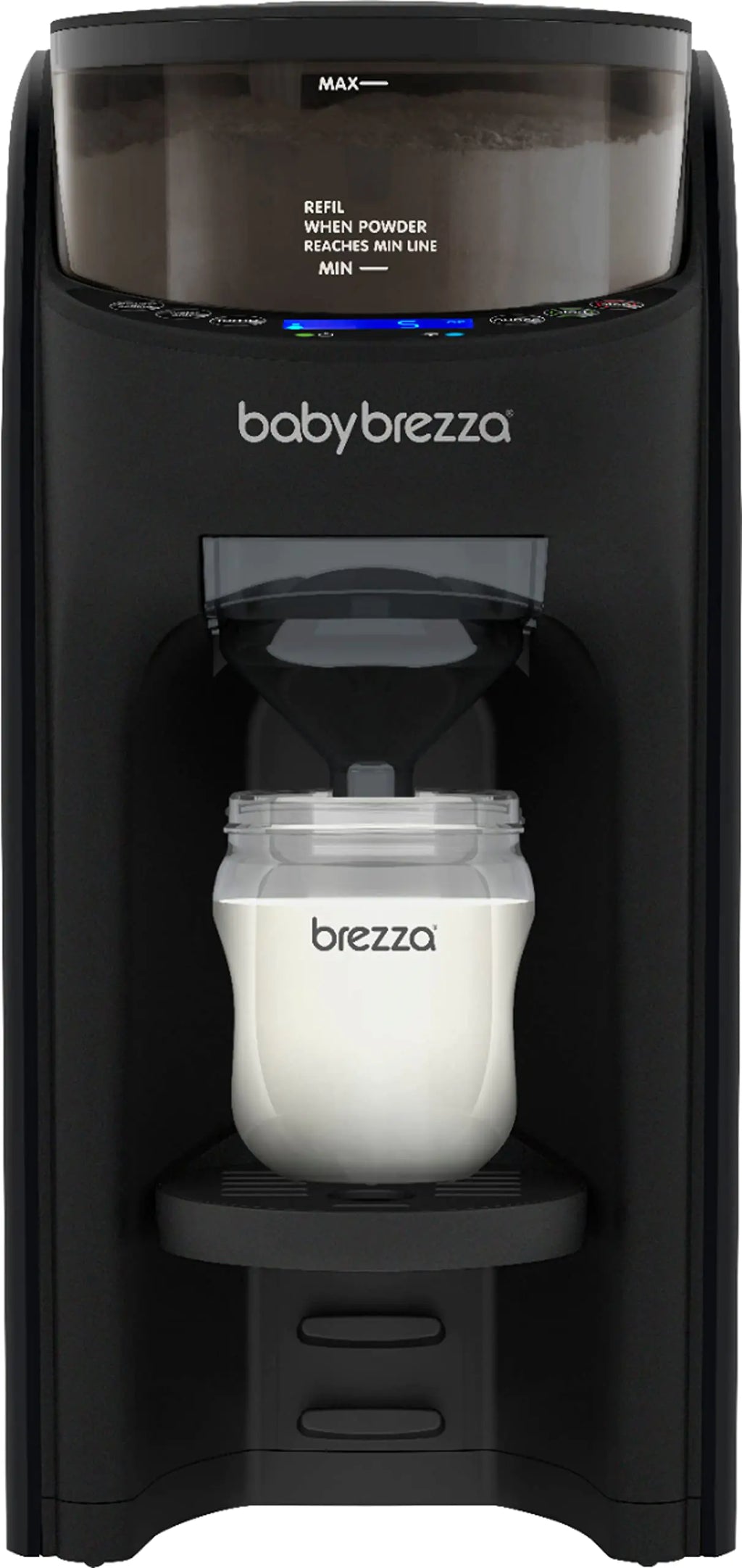 Baby Brezza Formula Pro Advanced WiFi Formula Dispenser Machine - Automatically Mix a Warm Formula Bottle Instantly - Easily Make Bottle with Automatic Powder Blending Black